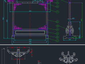 古典家具CAD屏风设计平面图与家居用品CAD图纸资源全览